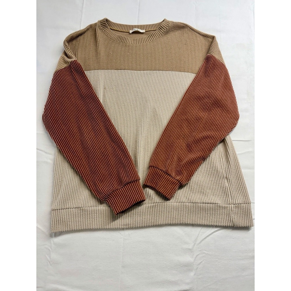 Tres Bien Women's Long Sleeve Sweater Multi Color Size Medium